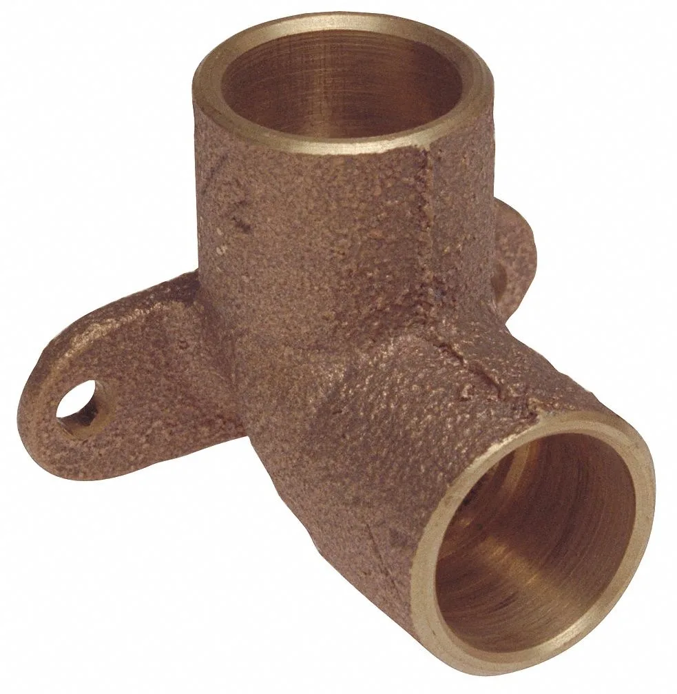 Bronze 90-degree C x C elbow trap, 3/4 inch tube size