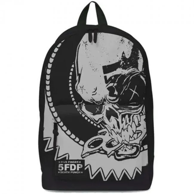 Five Finger Death Punch Five Finger Death Punch Knuckle Logo Classic Backpack with Laptop Pocket (Black) — product photo