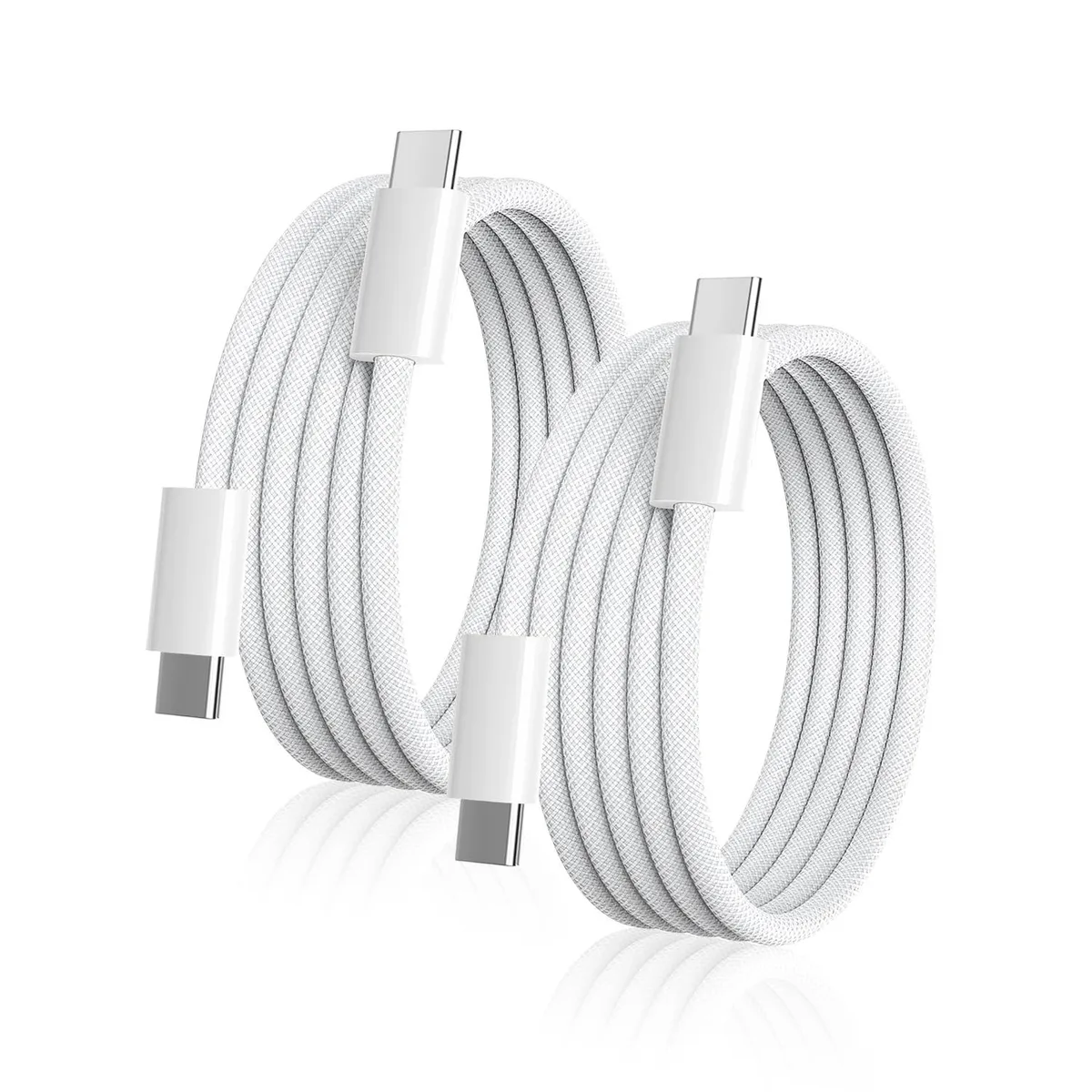  Wangmai Samsung Gala USB-C to USB-C Cable 6FT 60W White 2-Pack — product photo