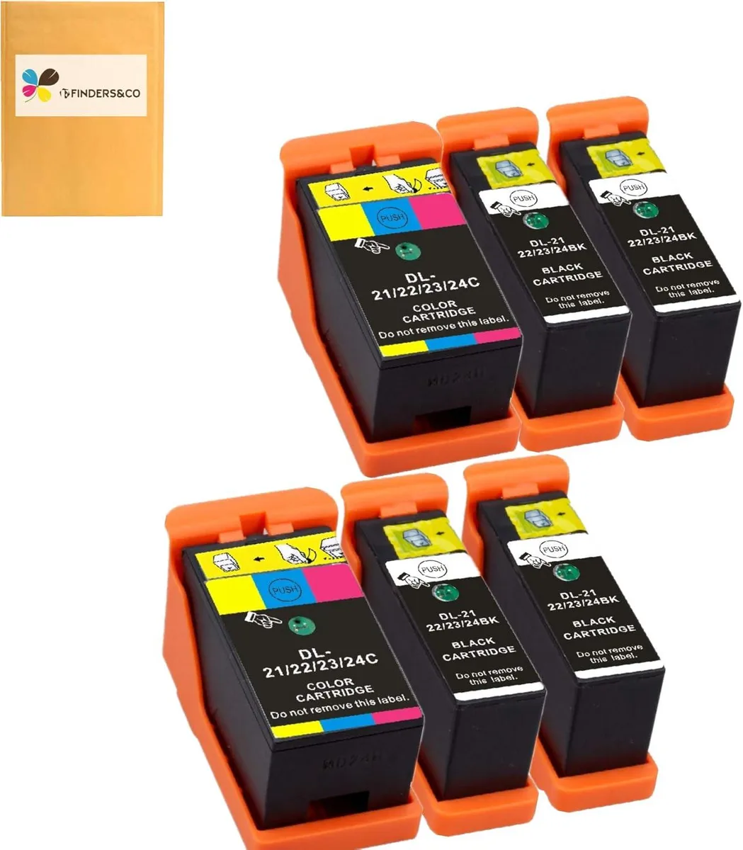 NShi NShi Dell Series 21 Ink Cartridges 4BK 2Color 3d printers accessory — product photo