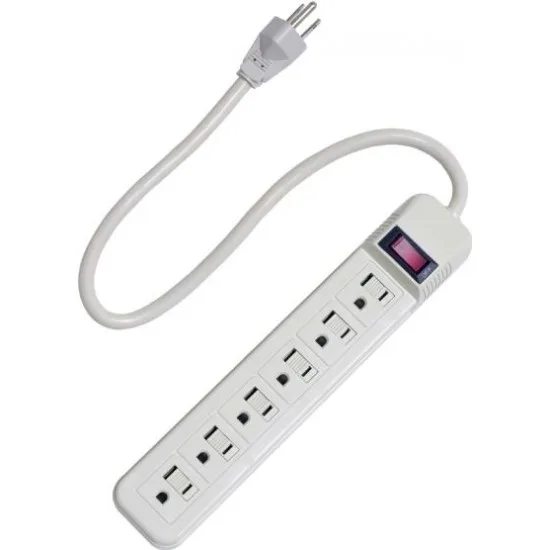 Bluecctv Bluecctv POWER-STRIP 6 Outlet 1.5ft 14/3 AWG 15A Circuit Breaker — product photo