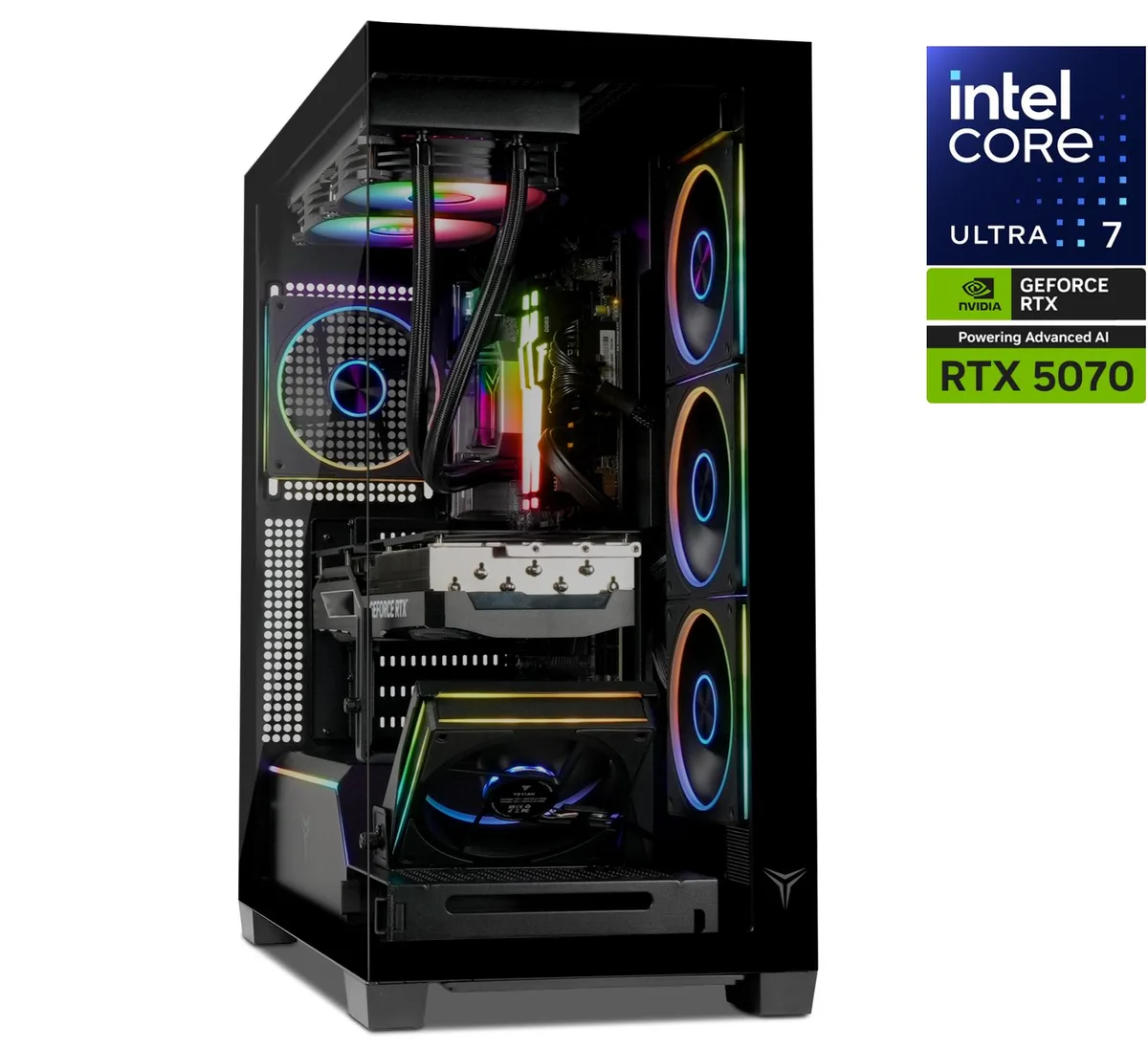 YEYIAN YEYIAN AX270KC-570Q2N Gaming PC Intel Core Ultra 7 270K 32GB 2TB NVMe RTX 5070 — product photo