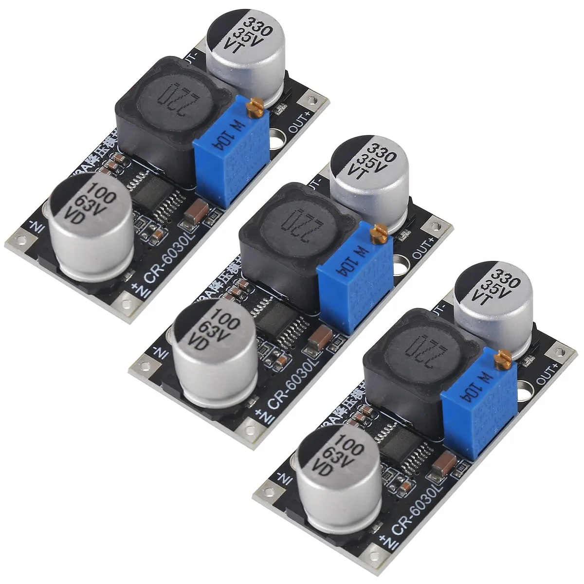 KEHIPI KEHIPI 3PCS DC-DC Step Down Power Adapter 60V 3A to 3.3V 5V 12V 24V Buck Converter LM2596S Upgraded — product photo