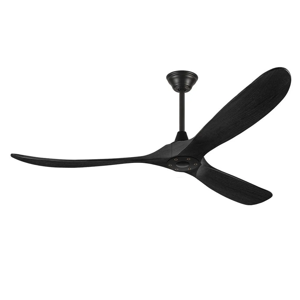 SHREEFINDEE SHREEFINDEE 301 52in Ceiling Fan Black Walnut 3 Blade DC Motor Remote 6 Speed 5 10 24 Downrods — product photo