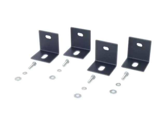Black bolt-down brackets for NetShelter SX racks