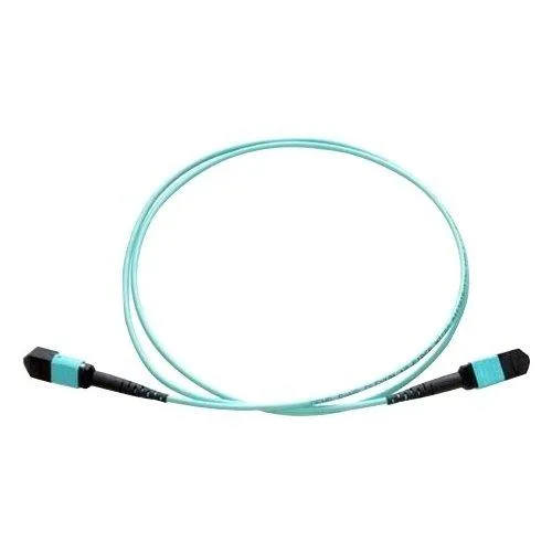 Axiom Axiom MPO Female to MPO Female OM3 50/125 Aqua Fibre Optic Cable 22.97 ft — product photo