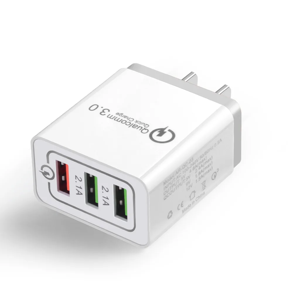 Jansicotek Jansicotek QC3.0 30W 3-Port USB Charger Grey — product photo