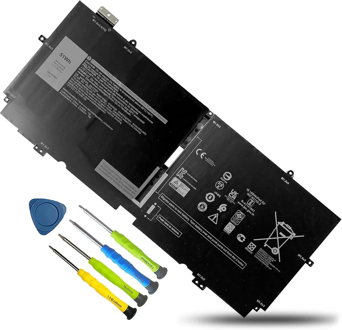 PISKEKAT PISKEKAT 52TWH 51Wh 7.6V 4-cell laptop battery — product photo