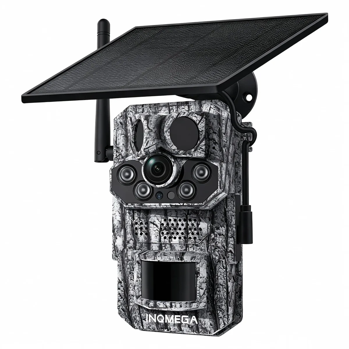  INQMEGA HC808 4G LTE Cellular Trail Camera 2304×1296 940nm IR GPS Solar IP66 — product photo