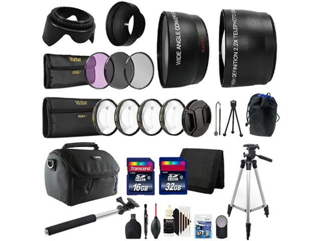 Vivitar Vivitar ACC-K-CNN-11-US Deluxe Accessory Kit for Canon EOS T6 1300D 58mm 16GB 32GB — product photo