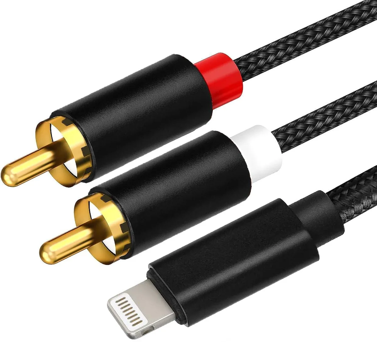 RICHUPON Lightning to RCA cable 3.9 ft — product photo