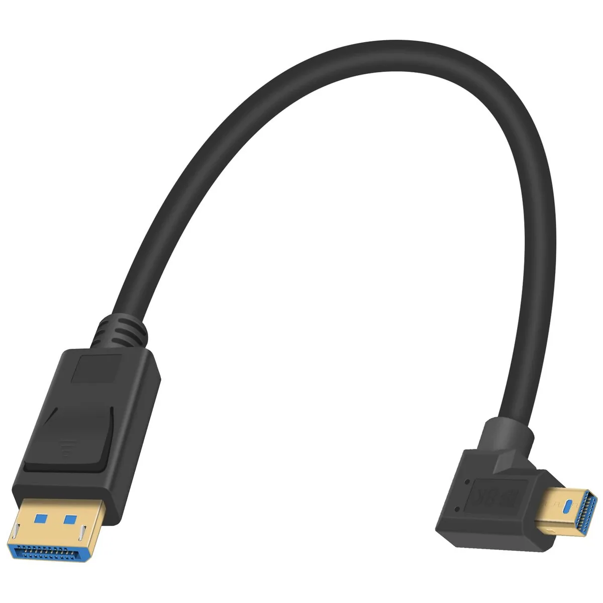 BUCIER BUCIER 90 Degree Right Angle Mini DisplayPort to DisplayPort Cable 1Ft — product photo