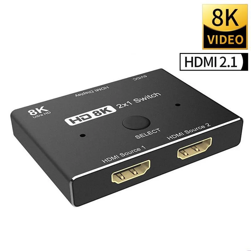 WRIARICH WRIARICH TJ-A002 8K@60Hz 4K@120Hz 48Gbps HDMI 2.1 video switch — product photo