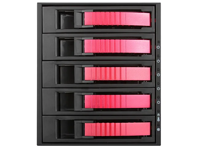iStarUSA Inc. iStarUSA Inc. BPU-350HD-RED 3×5.25" to 5×3.5"/2.5" 12Gb/s hot-swap rack server accessory — product photo