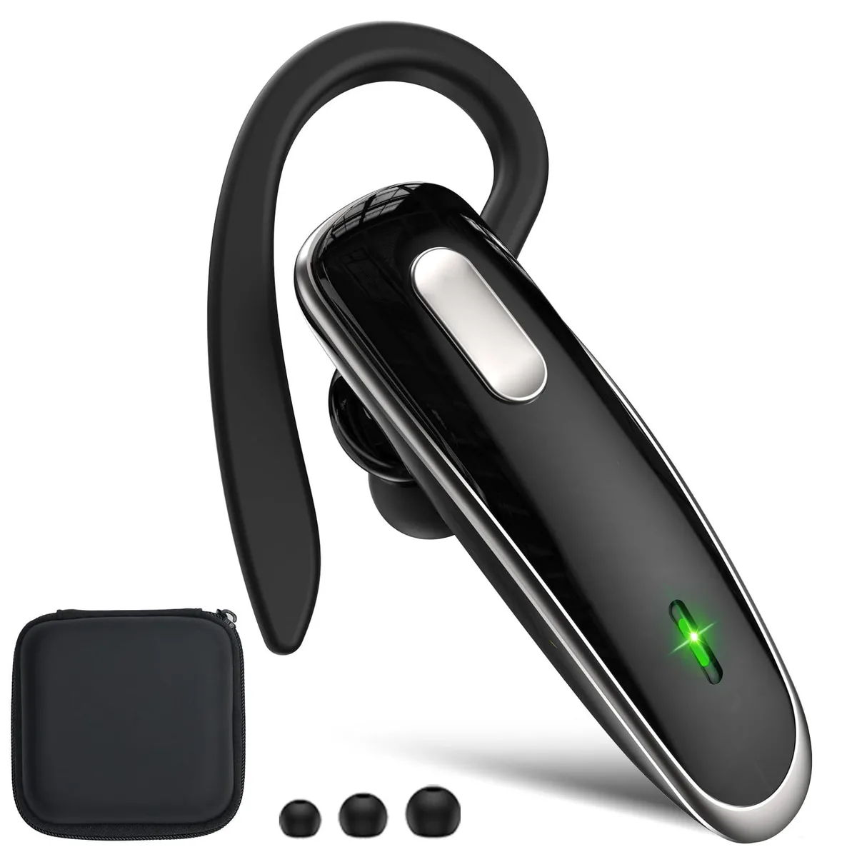 No Sew No Sew Q5 Bluetooth 5.1 Single-Ear Headset Black 18h — product photo
