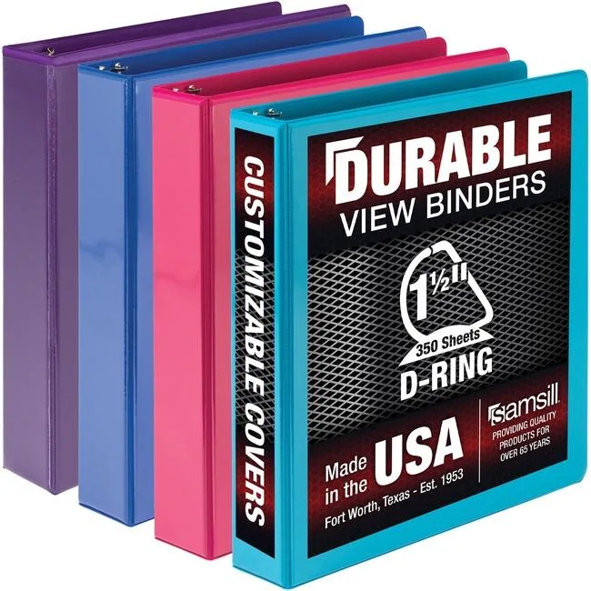Samsill Samsill MP46459 4-pack 1.5" D-ring binder 350 sheets — product photo
