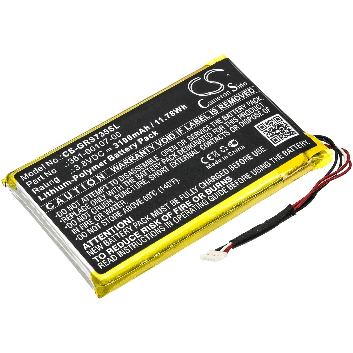 Cameron &amp; Co Cameron &amp; Co DS-CS-GRS735SL GPS accessory 3.1 Ah Li-Polymer black — product photo