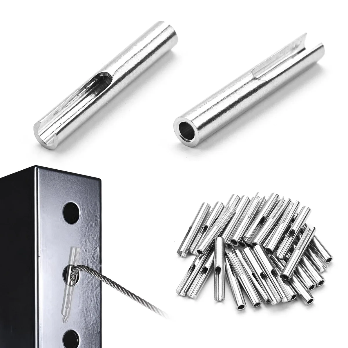 Yescom USA, Inc. Yescom USA, Inc. 25CAR008-TATFE-11 1/8" Toggle Anchor Terminal Fixed End 30 Pack fence post cap — product photo