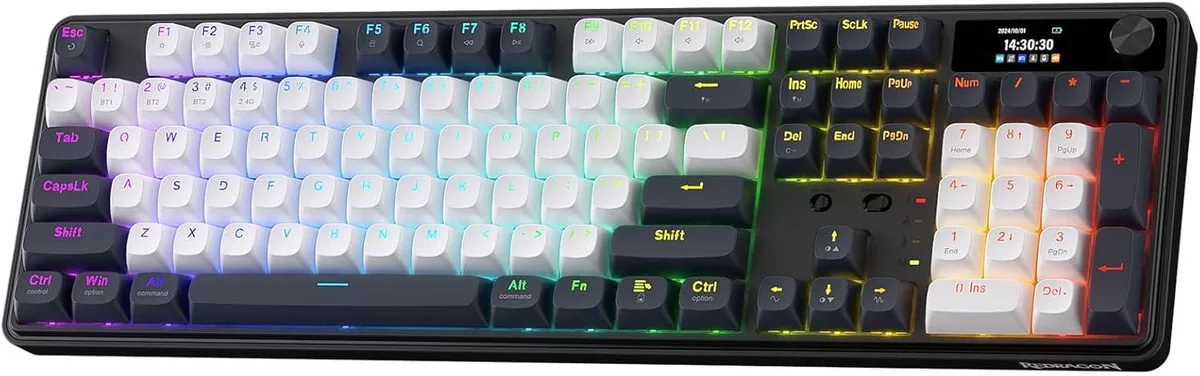 Redragon Redragon K761 Wireless Gasket Gaming Keyboard 1.26 TFT Abyssal Blue — product photo