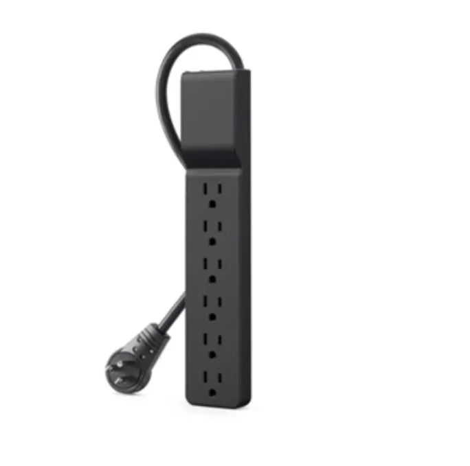 Belkin Belkin BSE600-06BLK-3P 6-outlet surge protector 600 J 5.9 ft cord 3 pack — product photo