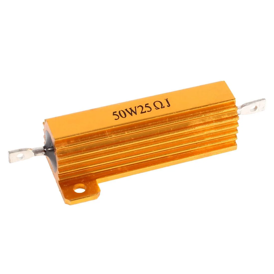 Unique-Bargains Unique-Bargains 25 Ohm 50W Aluminum Wirewound Resistor Gold Tone — product photo