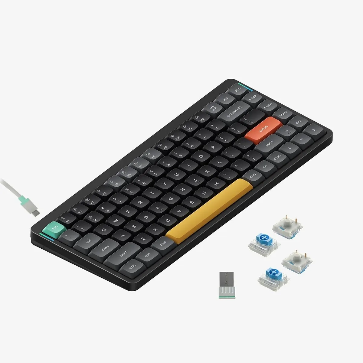 TUKO TUKO Air75 V2 75% Mechanical Gaming Keyboard Translucent Gateron Blue Switch — product photo