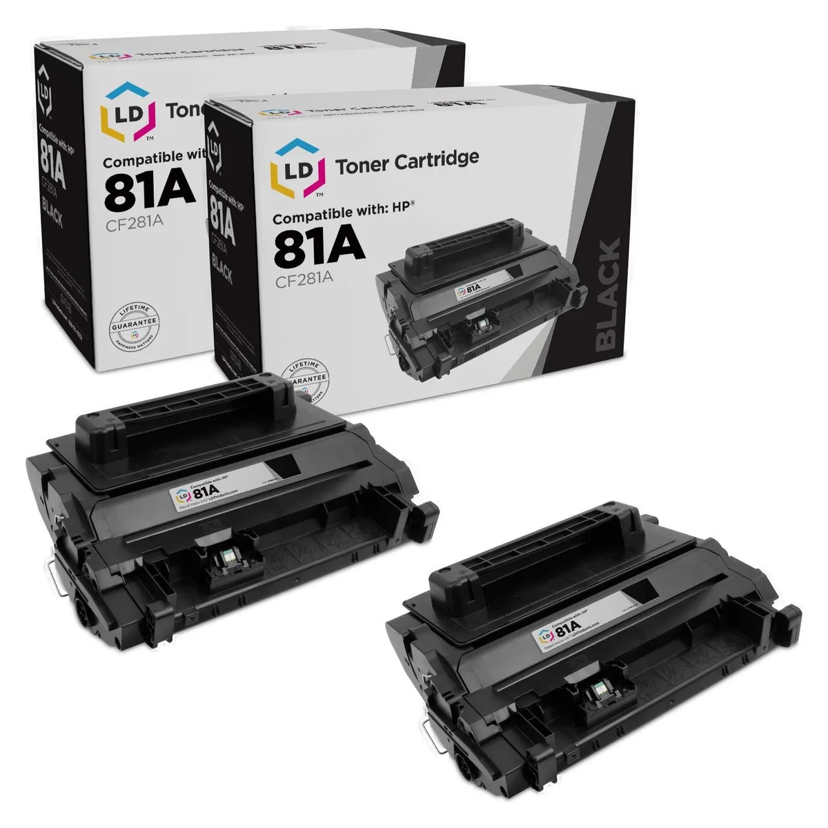 LD Products LD Products HP 81A CF281A Toner Cartridge Black 2-Pack — product photo