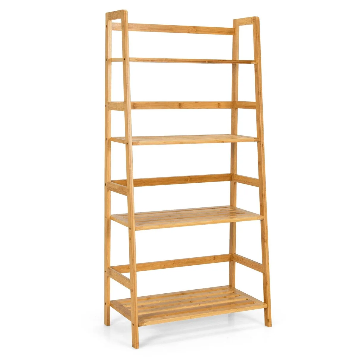 SlickBlue SlickBlue 4-Tier Bamboo Bookshelf Natural 48" H — product photo