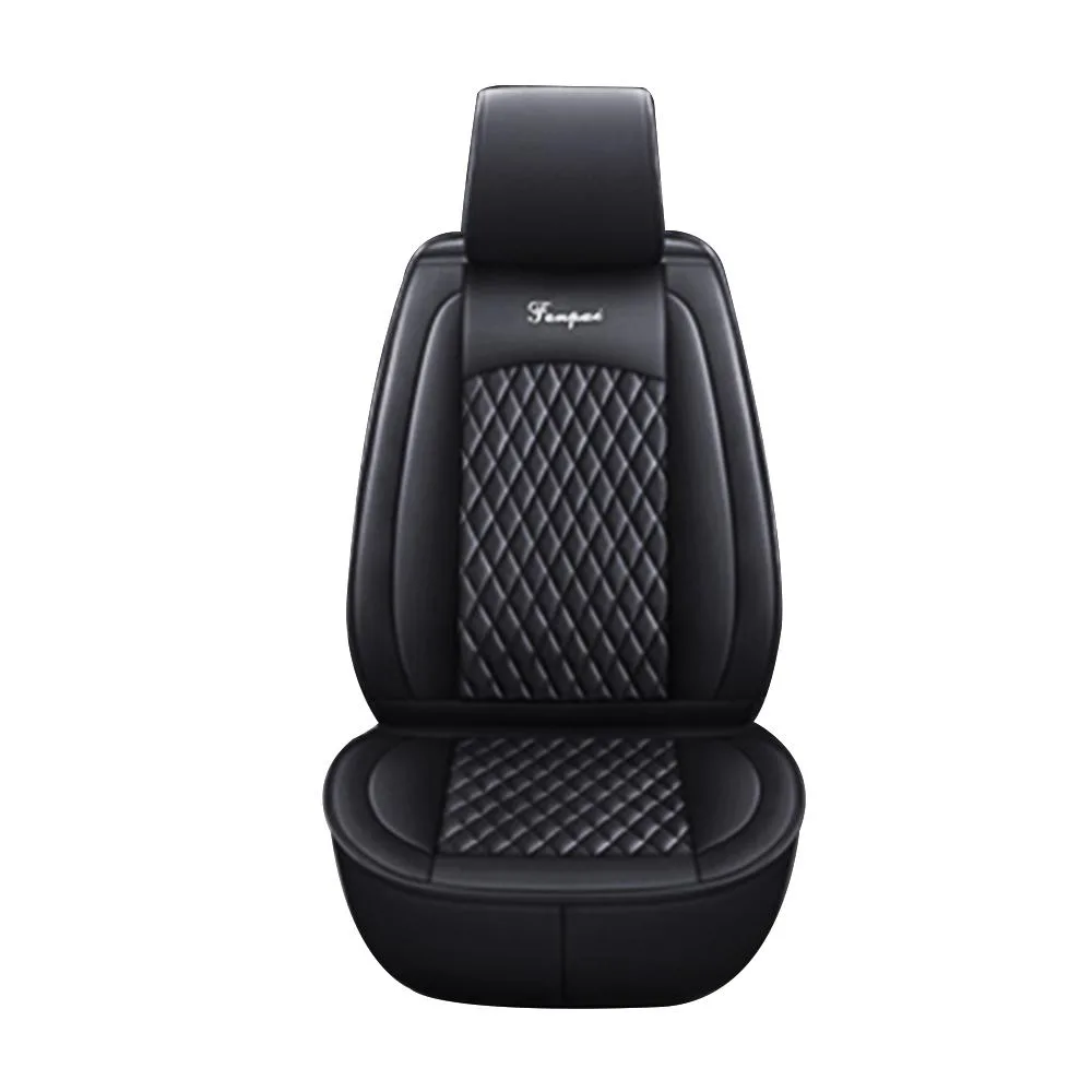 muchkey muchkey Car Seat Covers 5 Seats Universal Black PU Leather — product photo