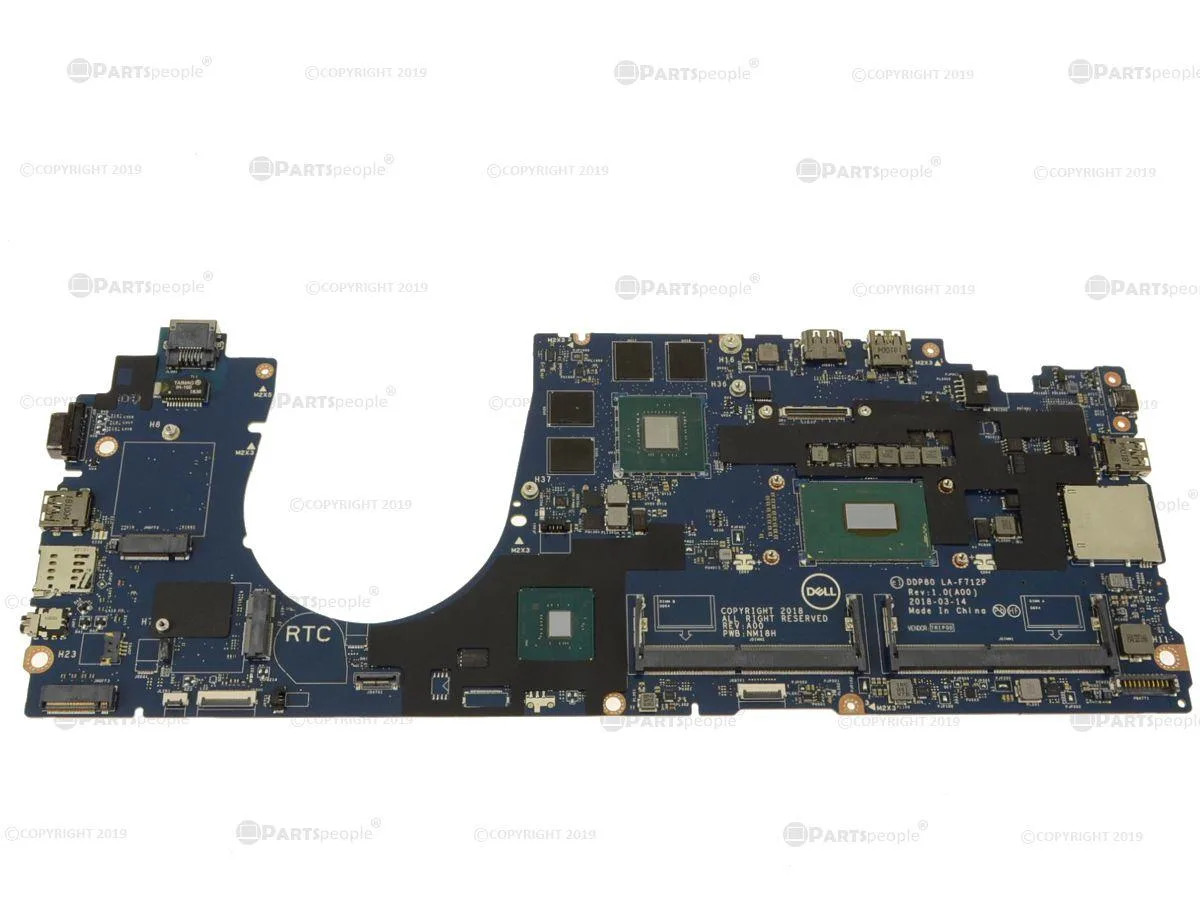 DELL DELL Precision 3530 Motherboard i7-8750H 2.2GHz Quadro P600 M1HK2 — product photo