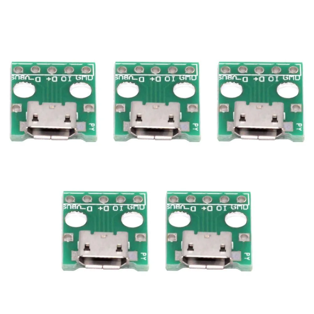 LORDWORLD LORDWORLD USB 2.0 Micro-B Female Socket 5pcs — product photo