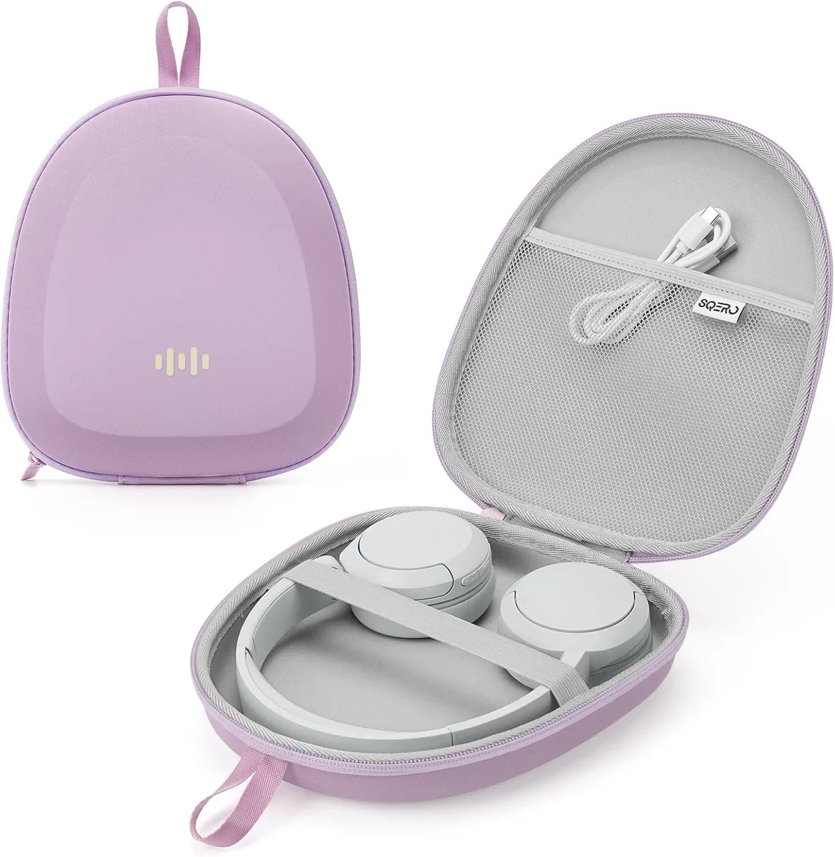 BFKK BFKK Headphone Case Hard Shell Super-Slim Purple — product photo