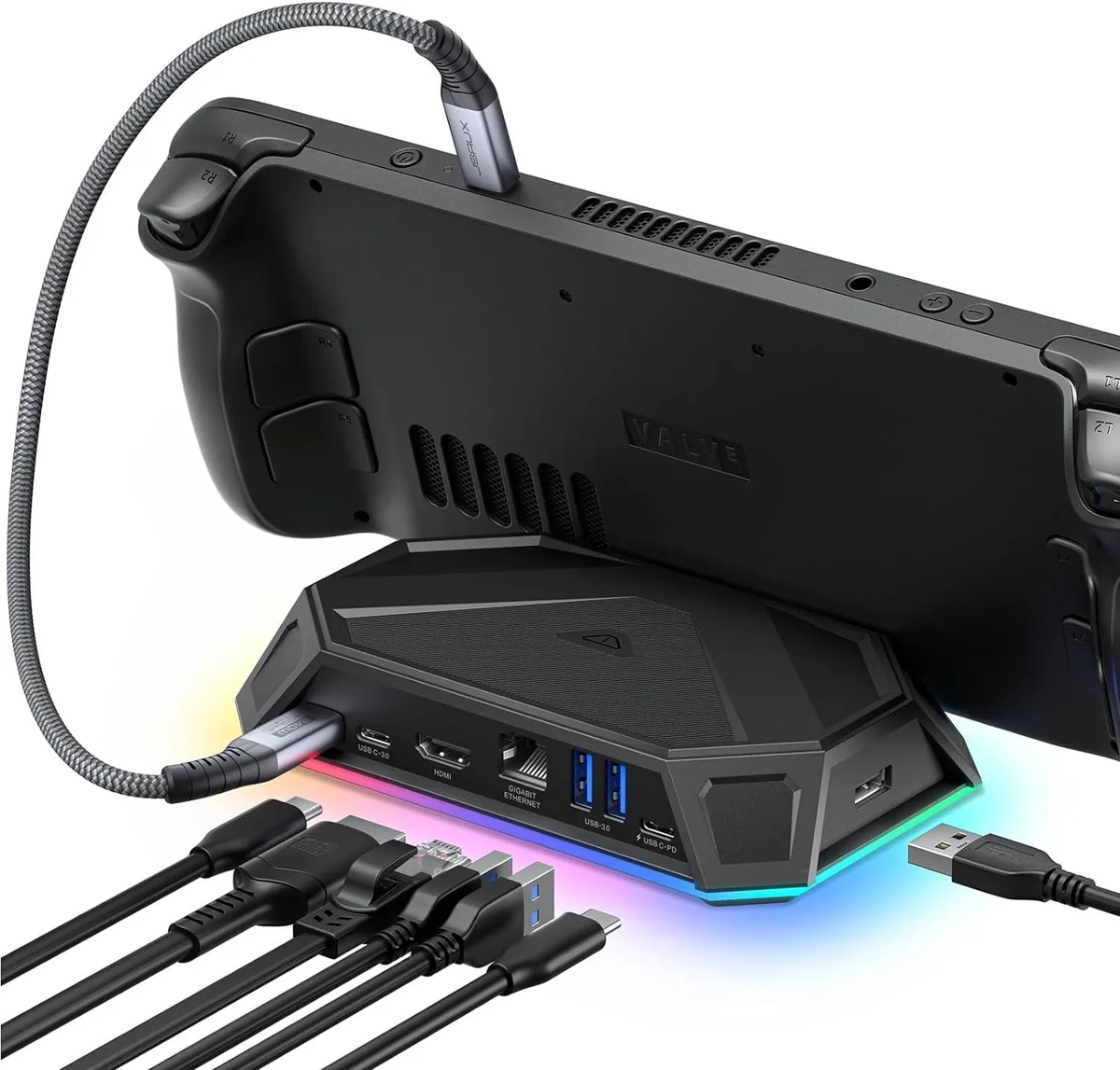 BFKK BFKK 8-in-1 RGB Docking Station HB0801 4K60 100W PD — product photo