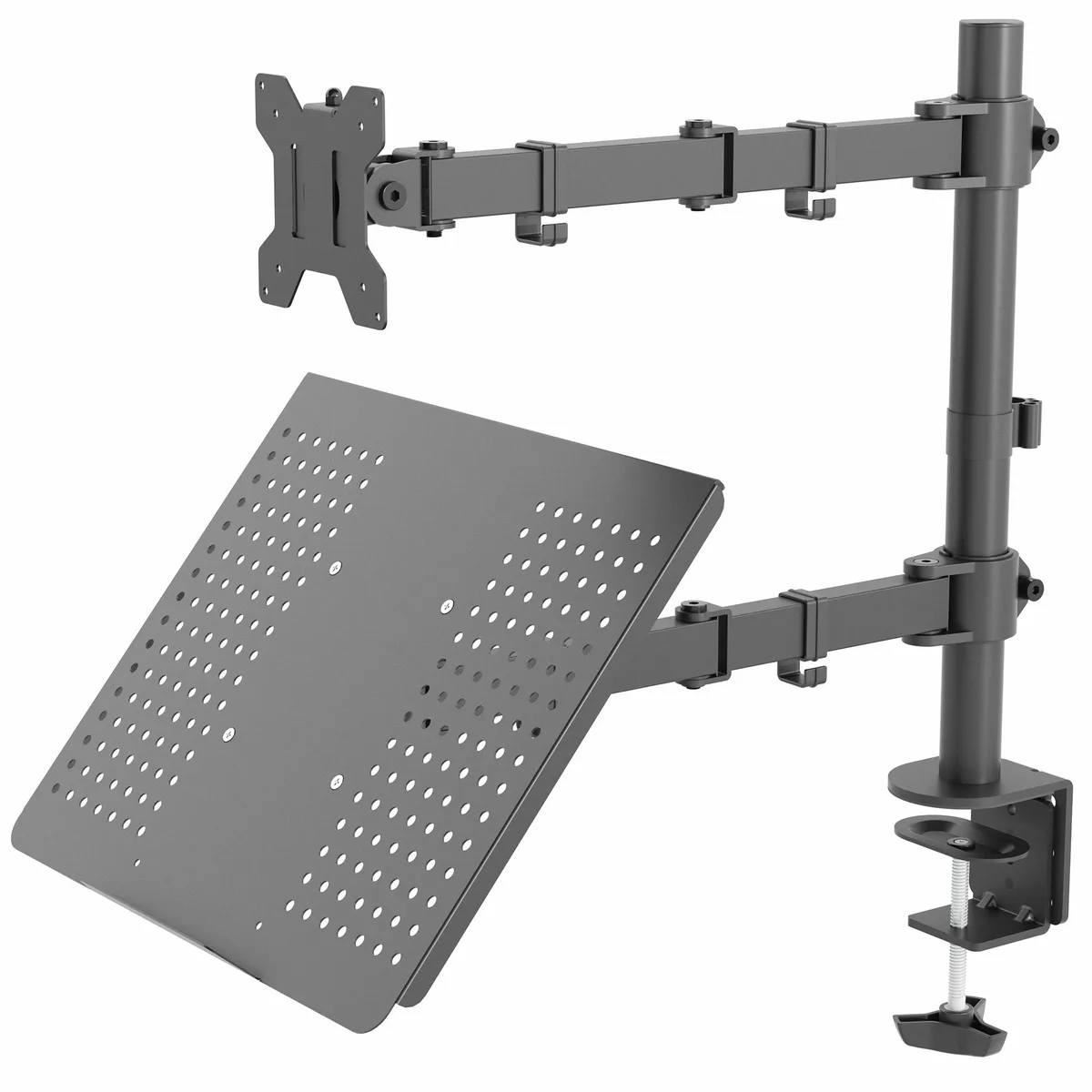 VIVO VIVO Laptop &amp; Monitor Desk Mount Stand Black 32 in 22 lbs monitor accessory — product photo