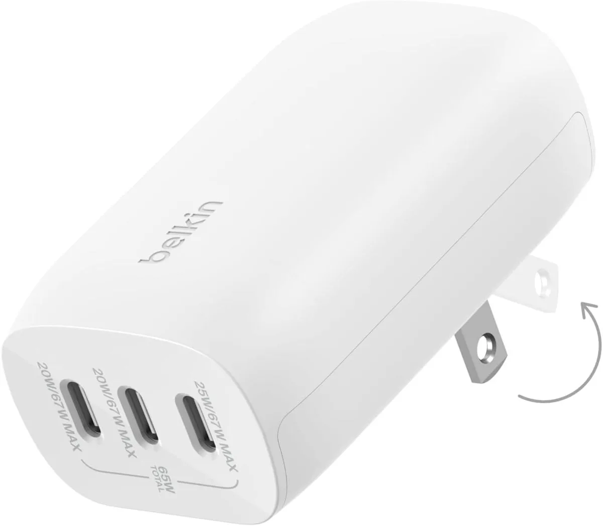 ONITOON ONITOON 3-Port USB-C Charger 67W White — product photo
