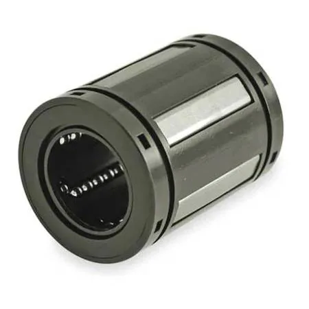 Dayton closed linear ball bushing, 1 inch bore, stainless steel and polymer cage