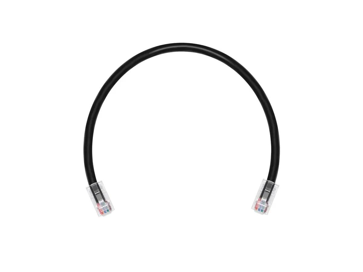 SANOXY SANOXY Cat6A Ethernet Cable 15FT Shielded STP 10Gbps 500MHz 26AWG Gold RJ45 Non-Booted Black — product photo