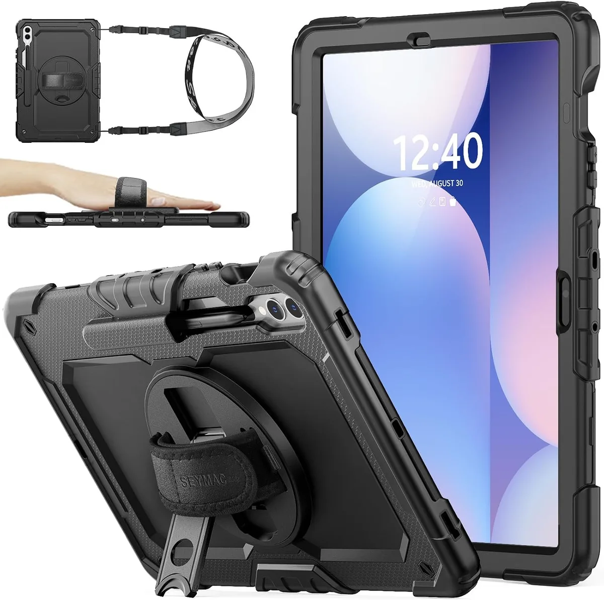 Leelbox Leelbox SM-X820/ 12.4 accessory with screen protector, 360 stand, straps — product photo