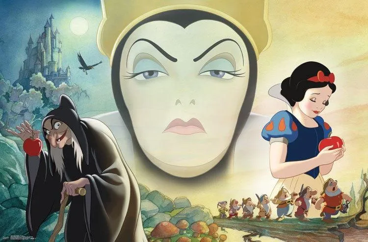 Snow White collage poster print 34 by 22 inches