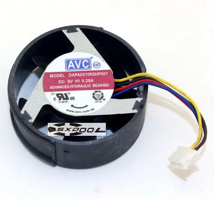 SXDOOL SXDOOL DAPA0310R5HP001 35mm x 14mm DC5V 0.25A 4-pin case fan — product photo