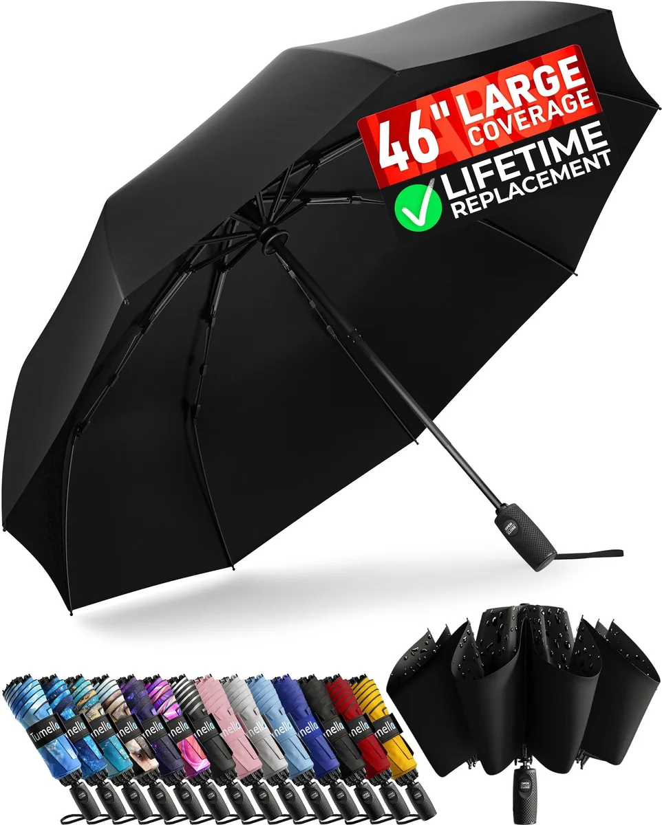 Tumella TU-RV-001-Black-L1 46" Reverse Folding Umbrella — product photo
