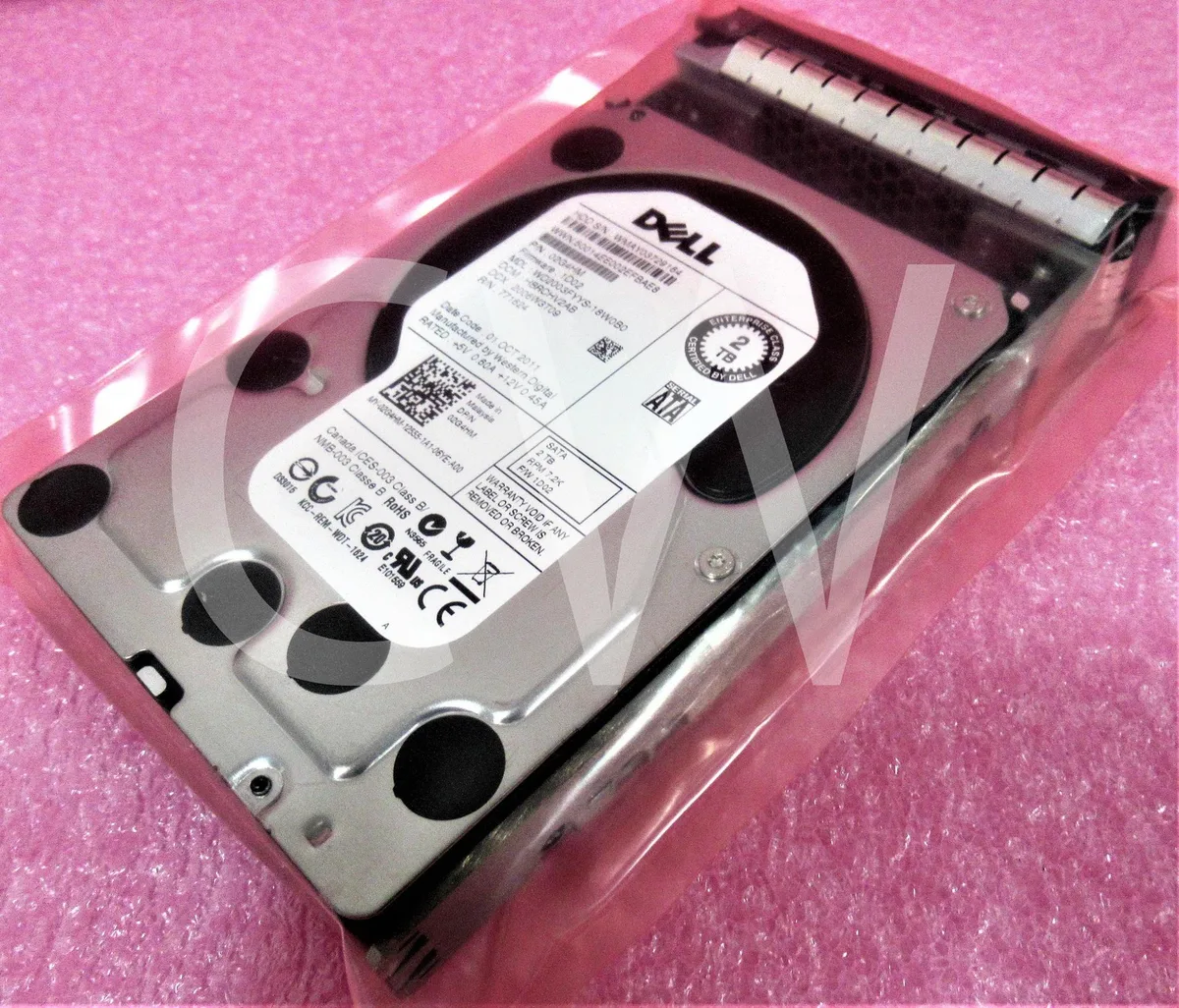 DELL DELL WD2003FYYS 2TB 7200RPM SATA 3.5" internal hard drive with caddy — product photo