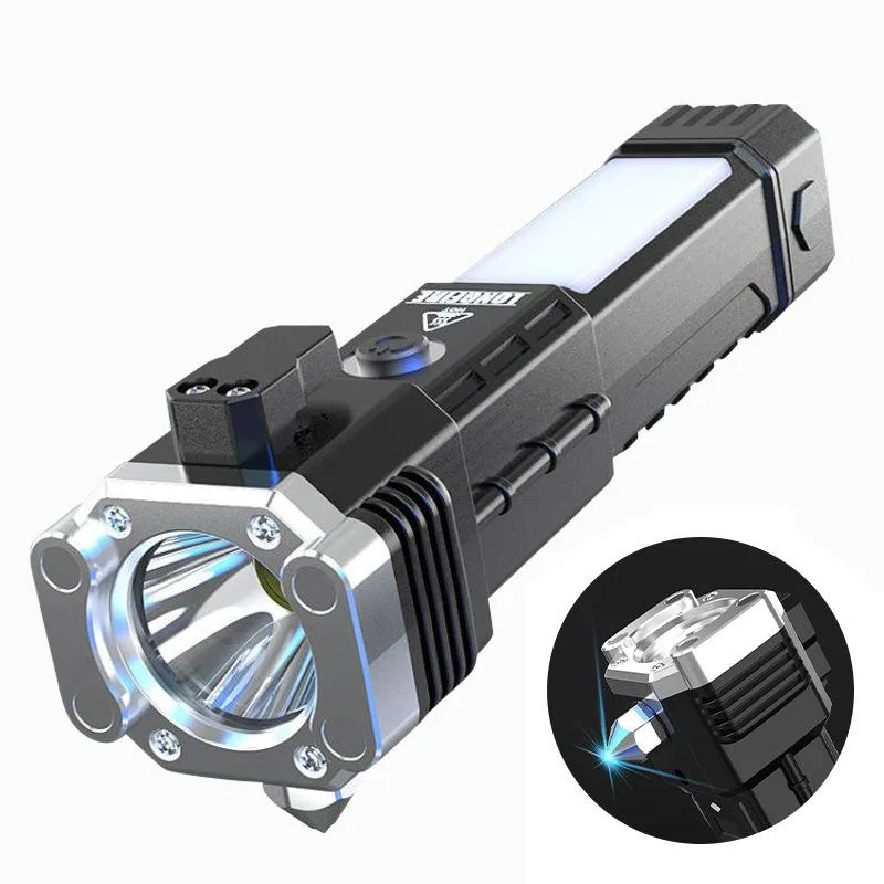 GRACETOP GRACETOP Car Safety Hammer Flashlight Black — product photo
