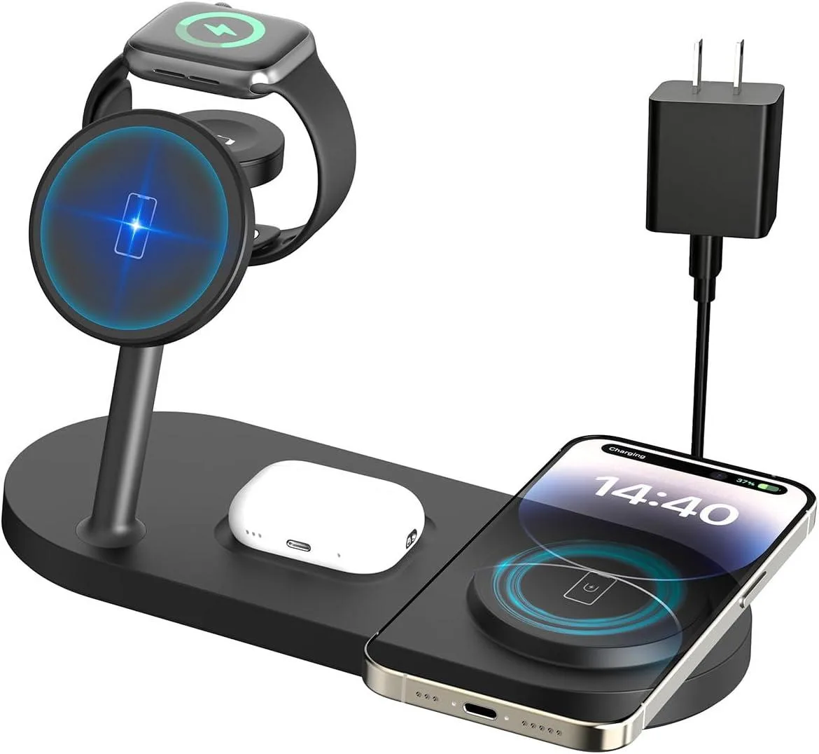 Luisport Luisport Dual Phone Wireless Charger 30W Magnetic 4 in 1 Charging Station — product photo
