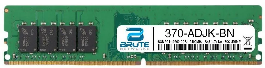 Brute Networks Brute Networks 8GB DDR4 2400 CL15 1.2V Non-ECC UDIMM 370-ADJK — product photo