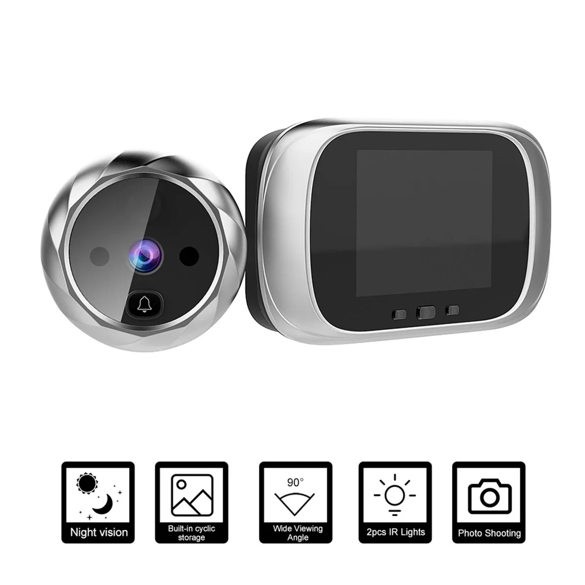 PBASK PBASK DD1 Digital Peephole Viewer 2.8" LCD Silver — product photo