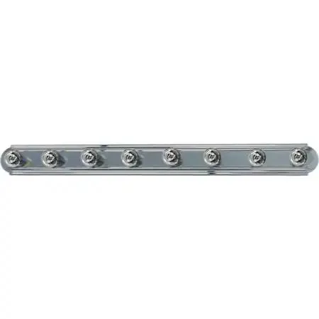 Maxim Essentials 8-light 48 inch satin nickel vanity light