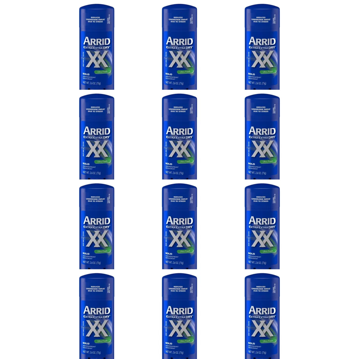 Arrid Arrid 3QR57VXQGYGH-12PACK Antiperspirant Deodorant Ultra Fresh 2.6 oz 12 Pack skin care — product photo