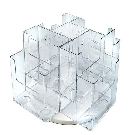 Azar Displays Azar Displays Trifold 12"W Revolving Display Clear 252805 — product photo