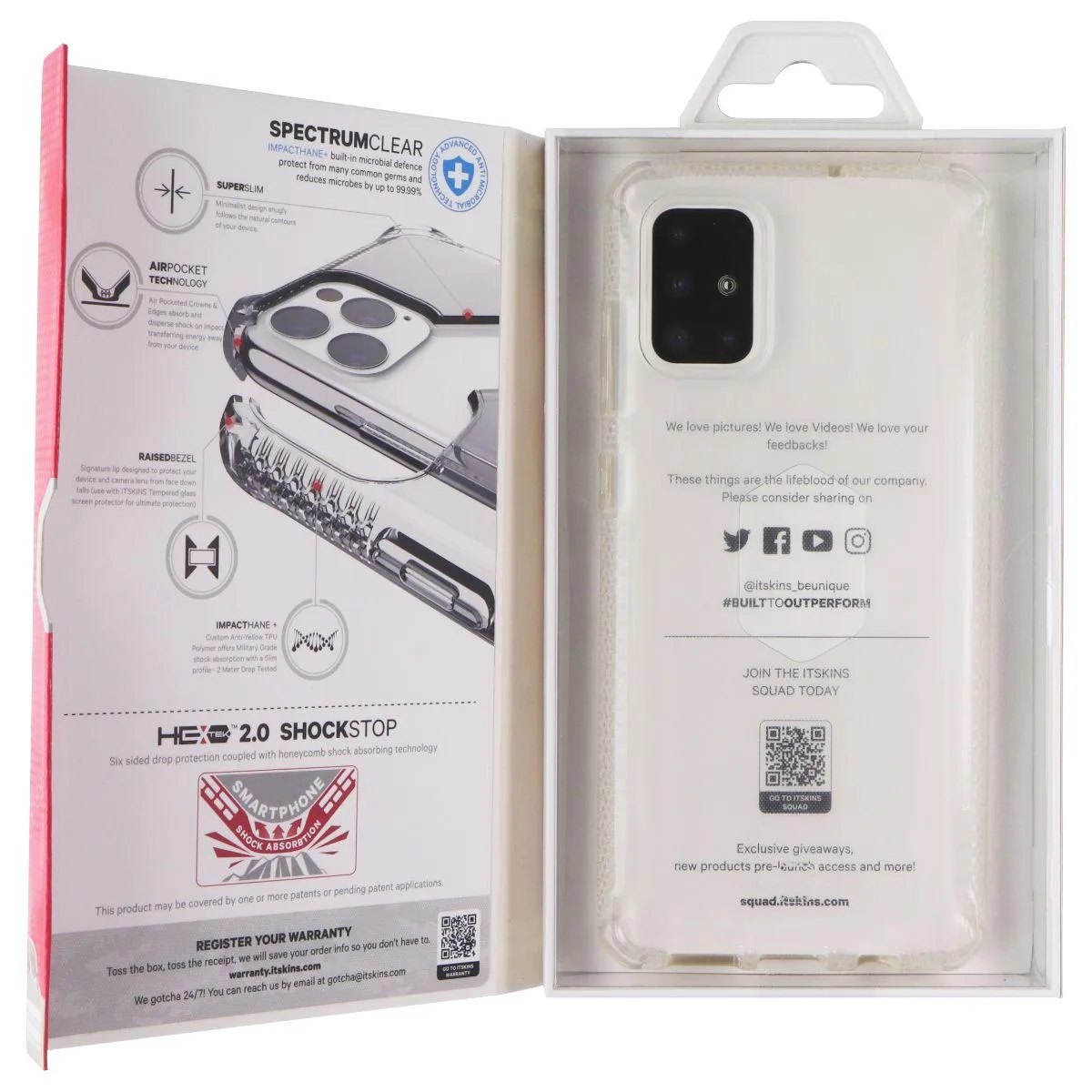 ITSKINS ITSKINS Spectrum Clear Case for Samsung Galaxy A71 71 — product photo
